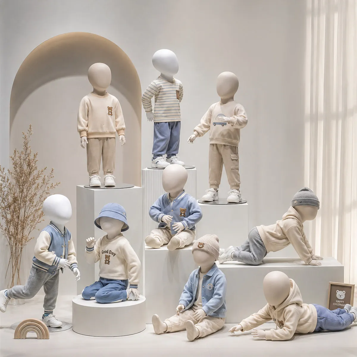 Baby Clothing High End - ร้านเสื้อผ้าเด็กระดับไฮเอนด์ พร้อมหุ่นโชว์สินค้าสำหรับเด็กทารก หุ่นโชว์แบบเต็มตัวสำหรับเด็กนั่ง