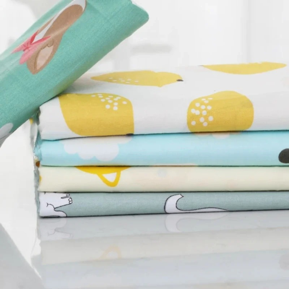 Baby Clothing Organic - ผ้าฝ้ายพิมพ์ลายสำหรับทำชุดเครื่องนอนเด็ก ผ้าปูที่นอน ปลอกผ้านวม ชุดนอน เสื้อผ้า DIY