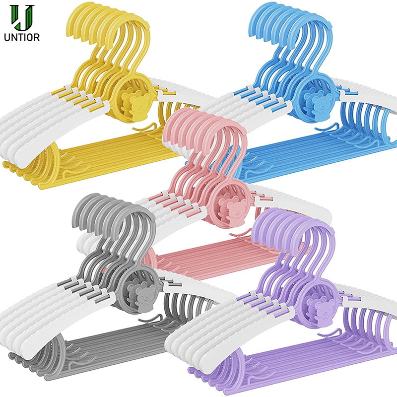 Baby Clothing Hanging Rack - UNTIOR ลื่นแขวนเสื้อผ้าเด็กปรับแขวนเด็กน่ารักเสื้อผ้าตู้เสื้อผ้าเด็กเสื้อโค้ทเด็ก Rack