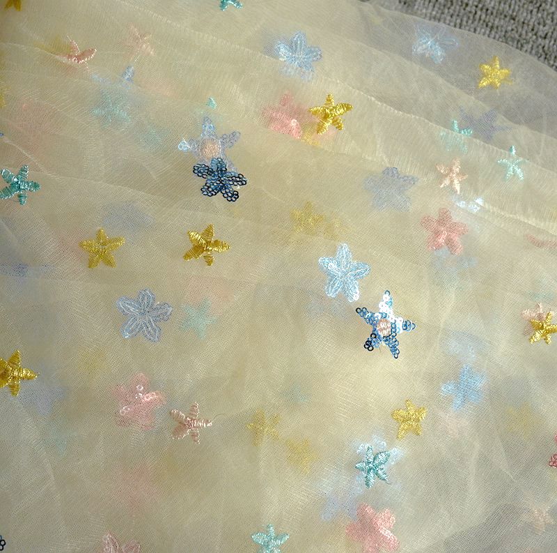 50x150 ซม.ปัก Star สุทธิผ้าตาข - Baby Clothing Organic บทวิจารณ์และราคา