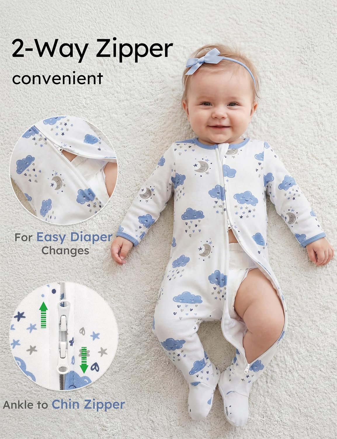 ชุดนอนเด็กอ่อน 100% ผ้าฝ้ายออร - Baby Clothing Organic บทวิจารณ์และราคา
