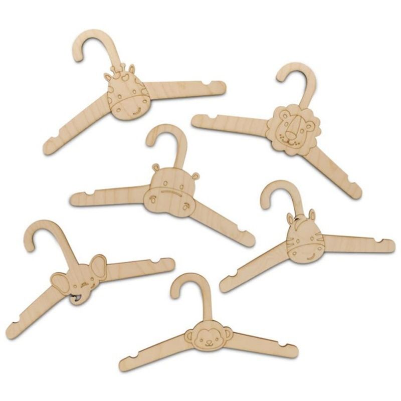 20 ชิ้น ไม้แขวนเสื้อไม้แบบน่าร - Baby Clothing Hanging Rack บทวิจารณ์และราคา