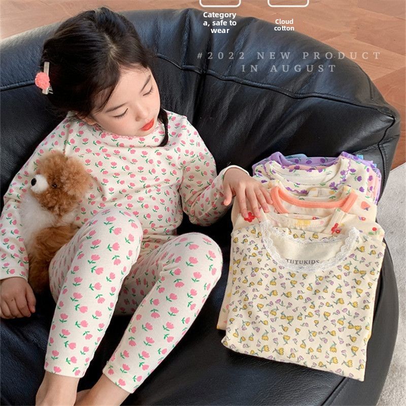 ชุดนอนเด็กกำมะหยี่ลายดอกไม้ แข - Baby Clothing Dividers บทวิจารณ์และราคา