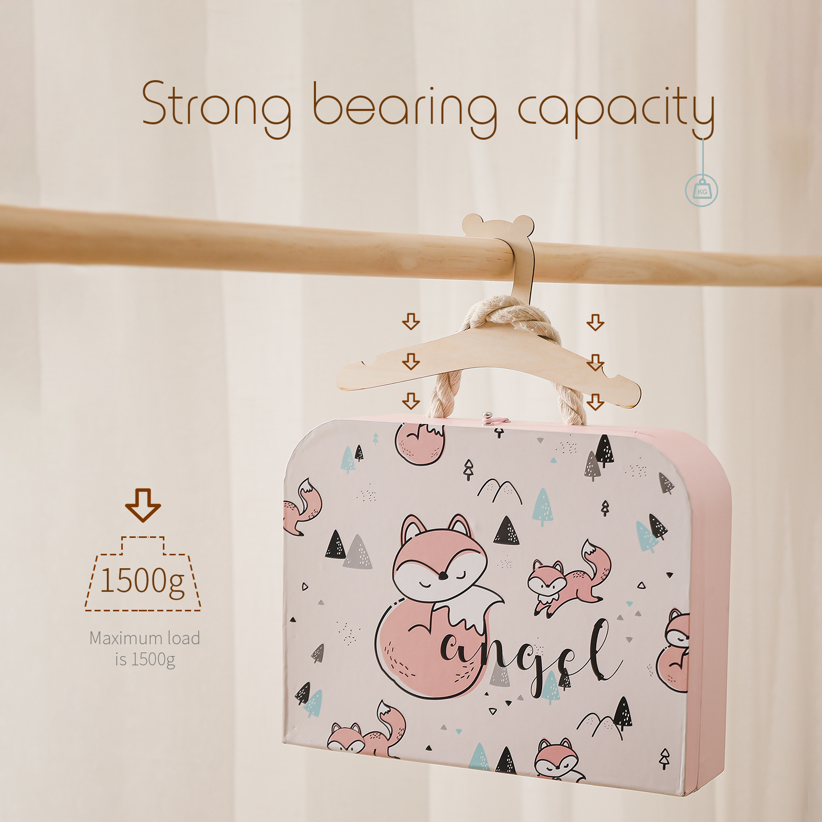 ไม้แขวนเสื้อเด็กแบบไม้ 5/10 ชิ - Baby Clothing Hanging Rack บทวิจารณ์และราคา
