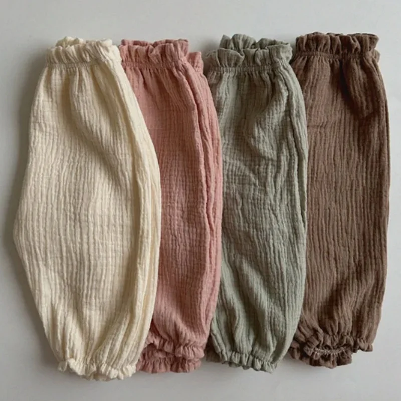 กางเกงผ้ามัสลินเนื้อนุ่ม กางเก - Baby Clothing Organic บทวิจารณ์และราคา